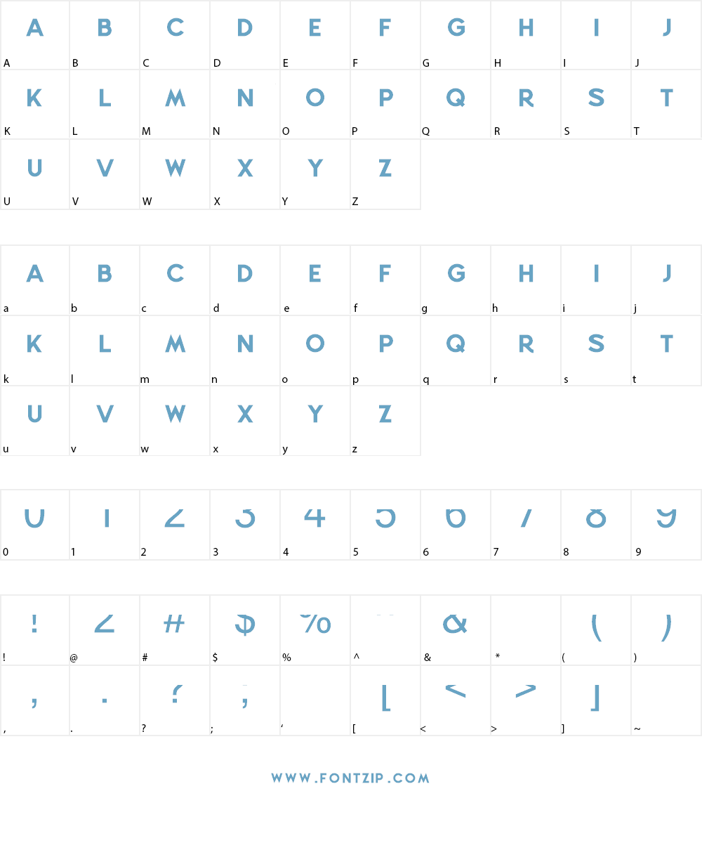 Summer Clasico DEMO Font Character